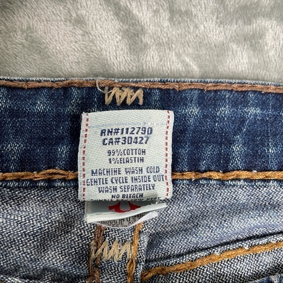 True Religion Bootcut Stone Washed Medium Jeans Size 30 - Picture 4 of 9